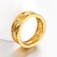 Filigraner gold Ring mit transparenten Minizirkonen als Modeschmuck Fingerring