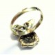 Osterhasen Ring in antikgold mit Osterei als Modeschmuck Fingerring