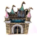 Ring in antikgoldfarben mit Schloss Motiv als Modeschmuck Fingerring