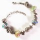 Buntes European Beads Armband mit Glas und Metallperlen Modeschmuck