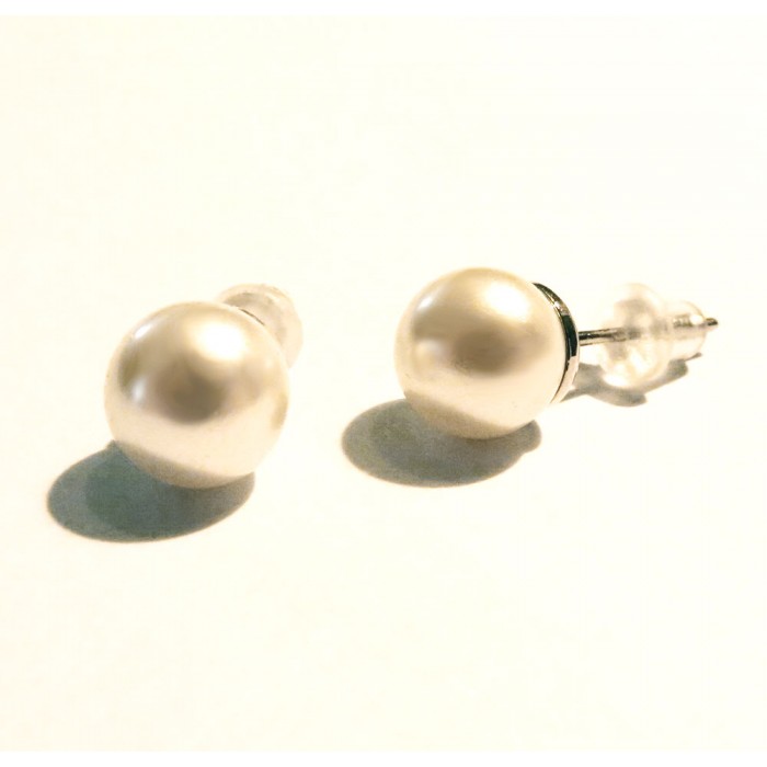 Perlen Ohrstecker 8mm Modeschmuck Ohrstecker