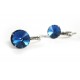 Saphirblaue Strass Brisuren blaue Durchzieher Stein Durchmesser 10mm Modeschmuck Ohrringe