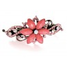 Altrose Blumen Strass Haarspange - Modeschmuck Haarschmuck