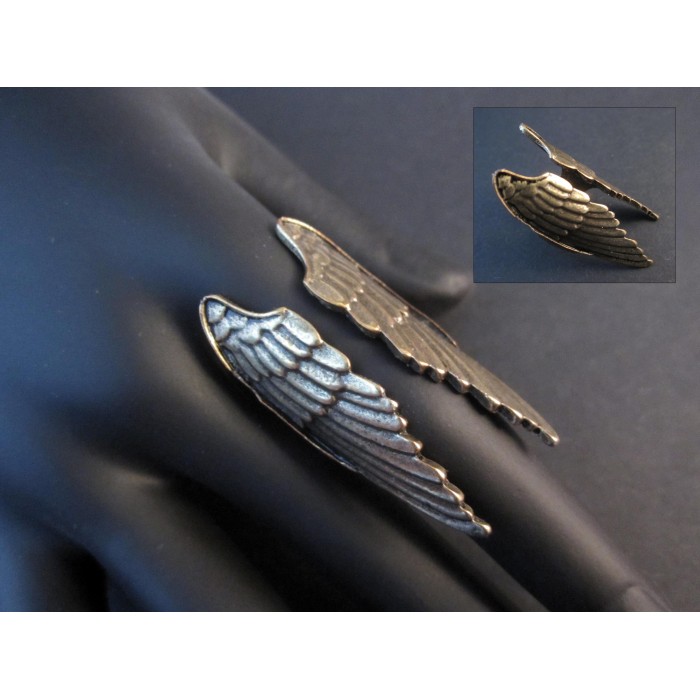 Antikgoldfarben Engelsflügel Ring als Modeschmuck Fingerring