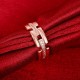 Filigraner rosegold Ring mit transparenten Zirkonen als Modeschmuck Fingerring